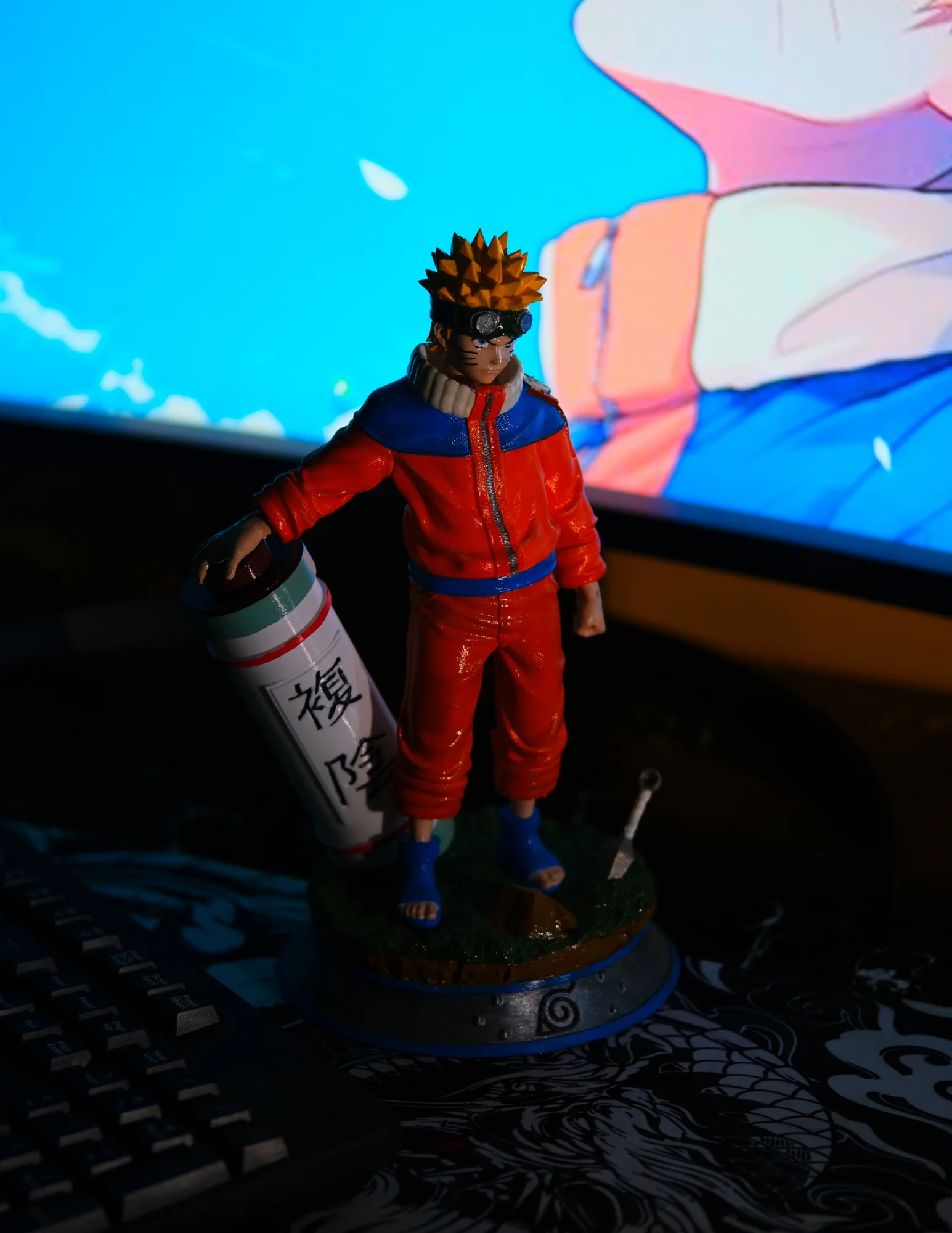 Naruto Uzumaki Figürü 25 cm | PLA Filament 3D Baskı