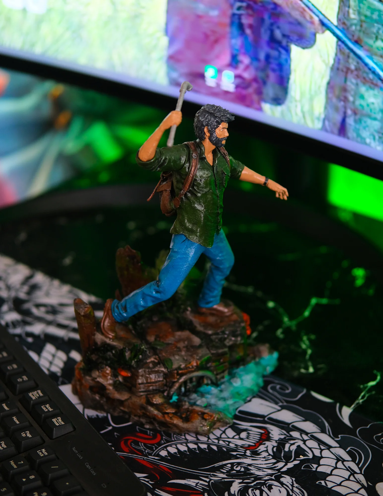 The Last of Us Joel Miller Figür 25 cm - El Boyaması Koleksiyonluk figür