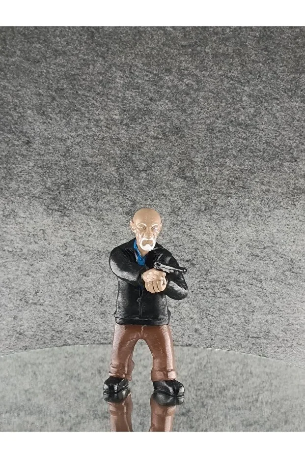 Breaking Bad Mike Figürü 15 cm 3D Yazıcı PLA Baskı Akrilik Boya El Yapımı Koleksiyon