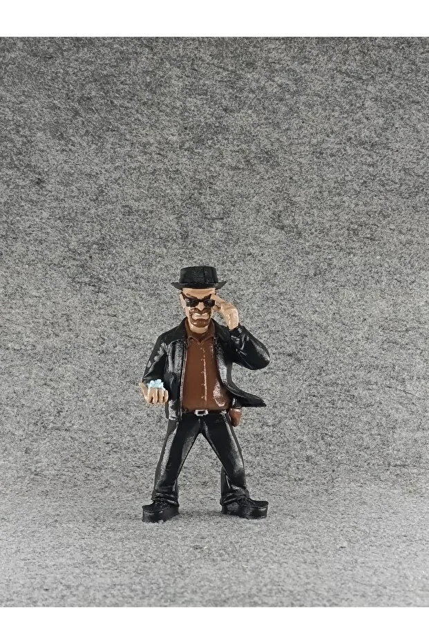 Heisenberg Breaking Bad Figürü 15 cm 3D Yazıcı PLA Baskı Akrilik Boya El Yapımı Koleksiyonluk