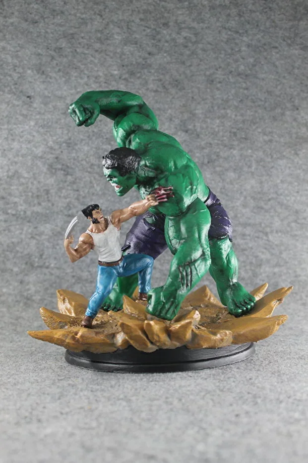 Hulk Wolverine diorama 20 CM DEV BOY Büst / Figür
