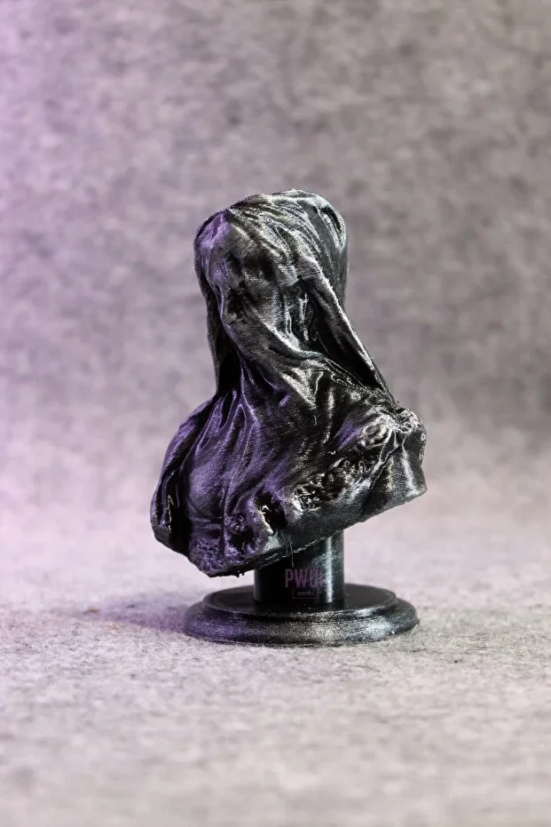 Peçeli Meryem 10cm Boyut ( The Veiled Virgin ) ( Giovanni Strazza ) Büst / Figür