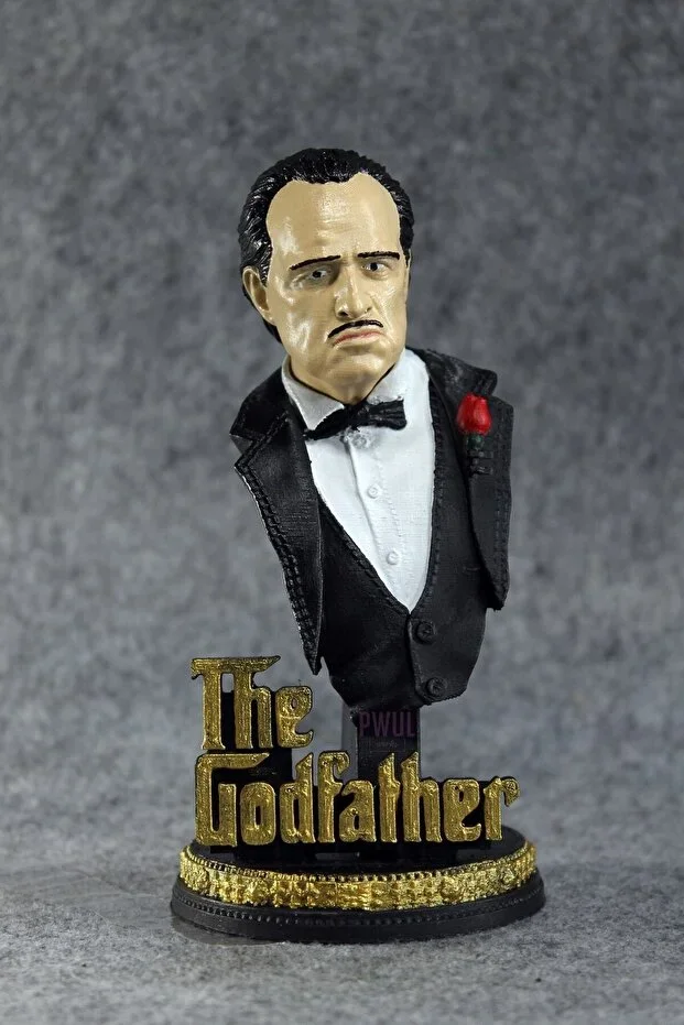 The Godfather ( God Father ) Marlon Brando / Don Corleone Büst / Figür 18cm Boyut