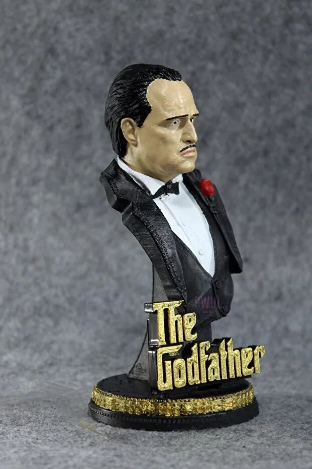 The Godfather ( God Father ) Marlon Brando / Don Corleone Büst / Figür 18cm Boyut